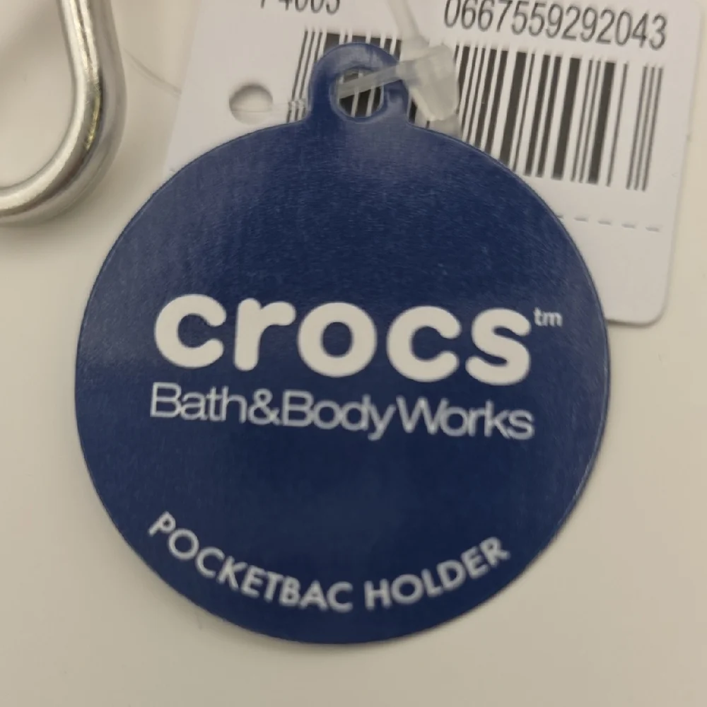 Bath & Body Works Crocs PocketBac Holder in Blue Gingham